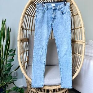 *$210 org. Hudson Jeans Men’s 32 Skinny Jeans Light Blue Denim ZANE style